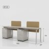 Simple Modern Desk with Storage - Maoters - Maoters