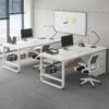 Simple Multiperson Desk and Chair Set - Maoters - Maoters