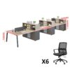 Simple Staff Desk & Chair Set - Maoters - Maoters