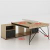 Simple Staff Desk, Free Combination - Steel Legs - Maoters
