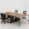 Simple Staff Desk, Free Combination - Steel Legs - Maoters
