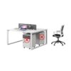 Simple Staff Desk - Free Combo with Lock & Partition - Maoters