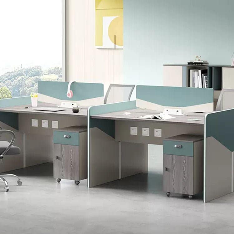 Staff Desk Filing Cabinet Combination - Maoters