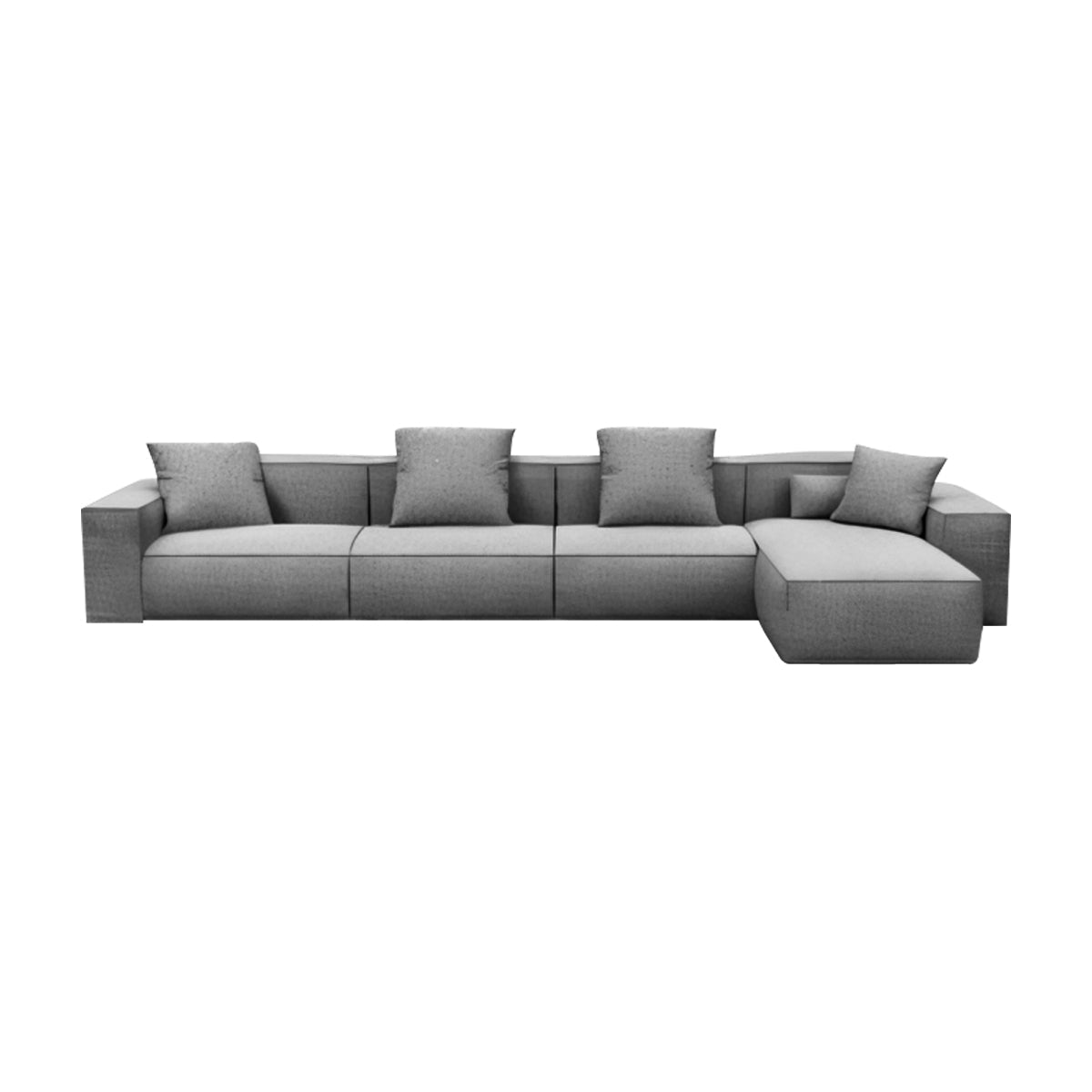 Wide Armrests Velvet Luxury Sofa - Maoters