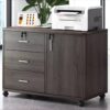 Wooden Office File Cabinet with Lock - Maoters - Maoters