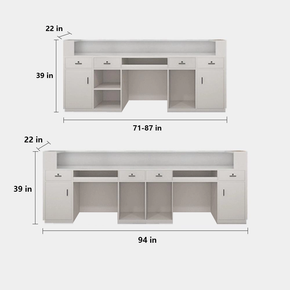 Corner Synthetic Laminate Reception Desk Corner Synthetic Laminate Reception Desk