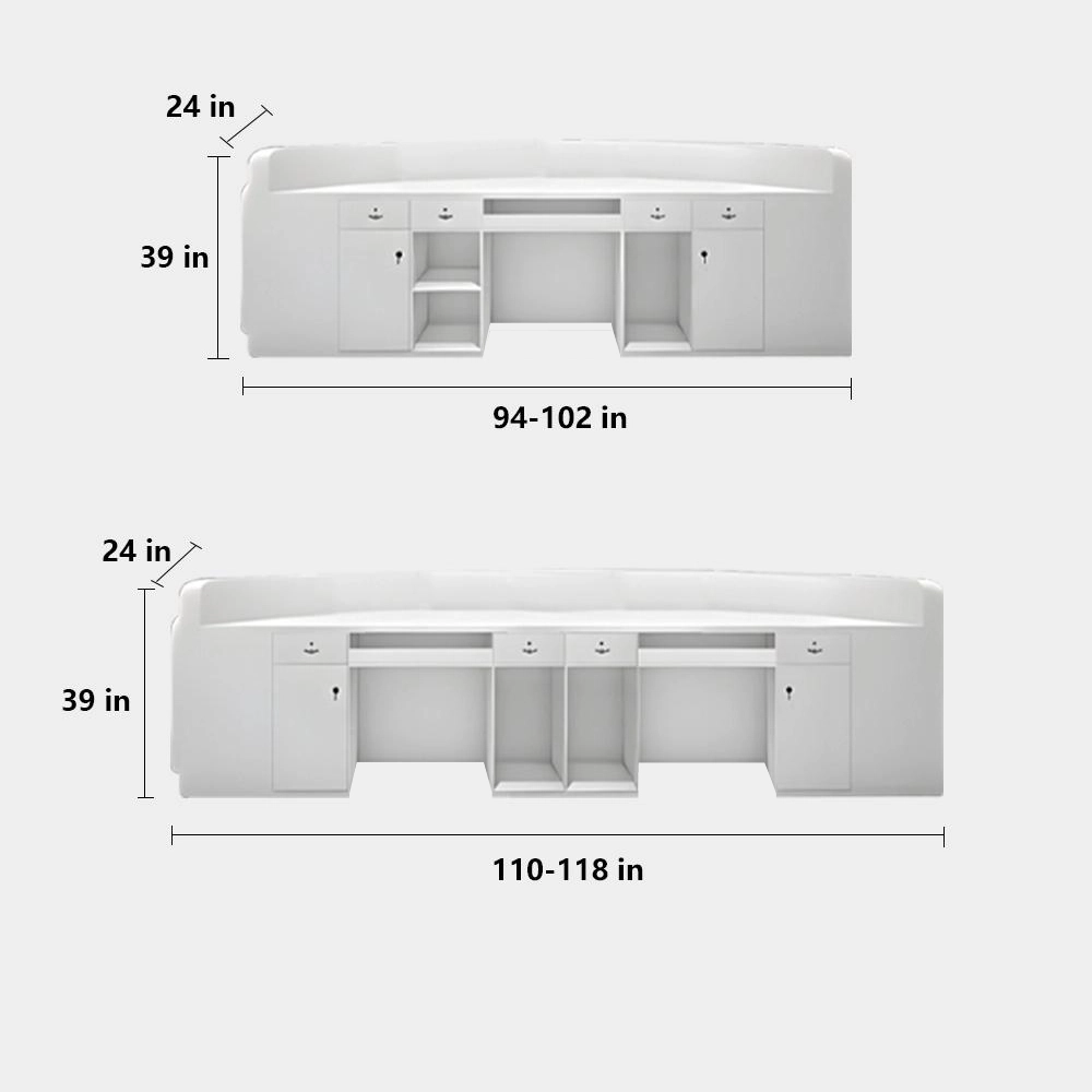 Curved Beauty Salon Bar Counter Curved Beauty Salon Bar Counter