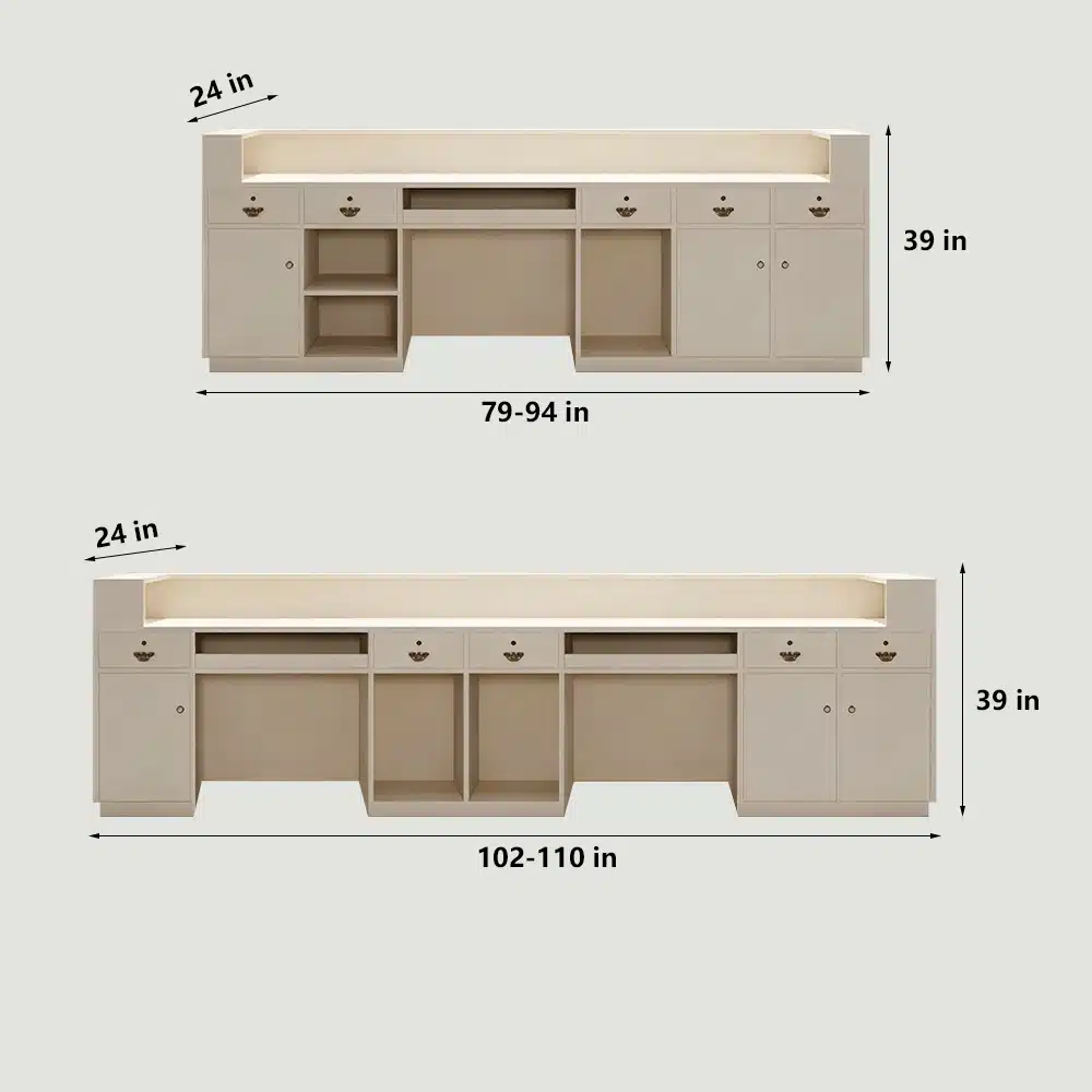 Rectangular Wood Reception Desk Rectangular Wood Reception Desk