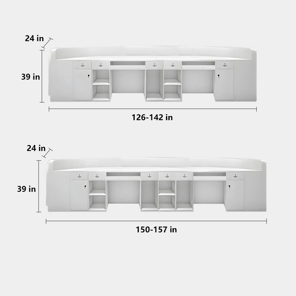 Curved Beauty Salon Bar Counter Curved Beauty Salon Bar Counter