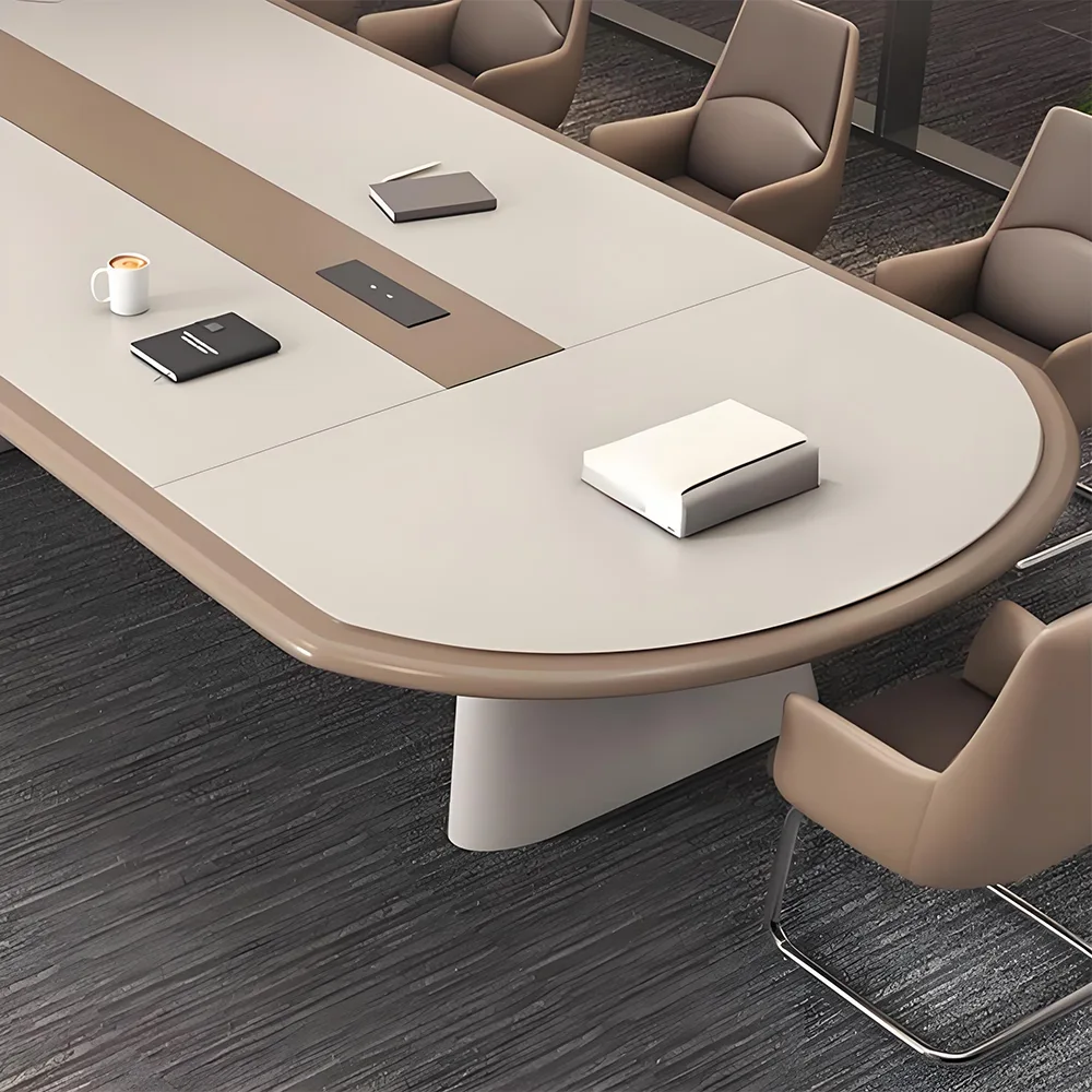 Modern Long Conference Table - Simple Design