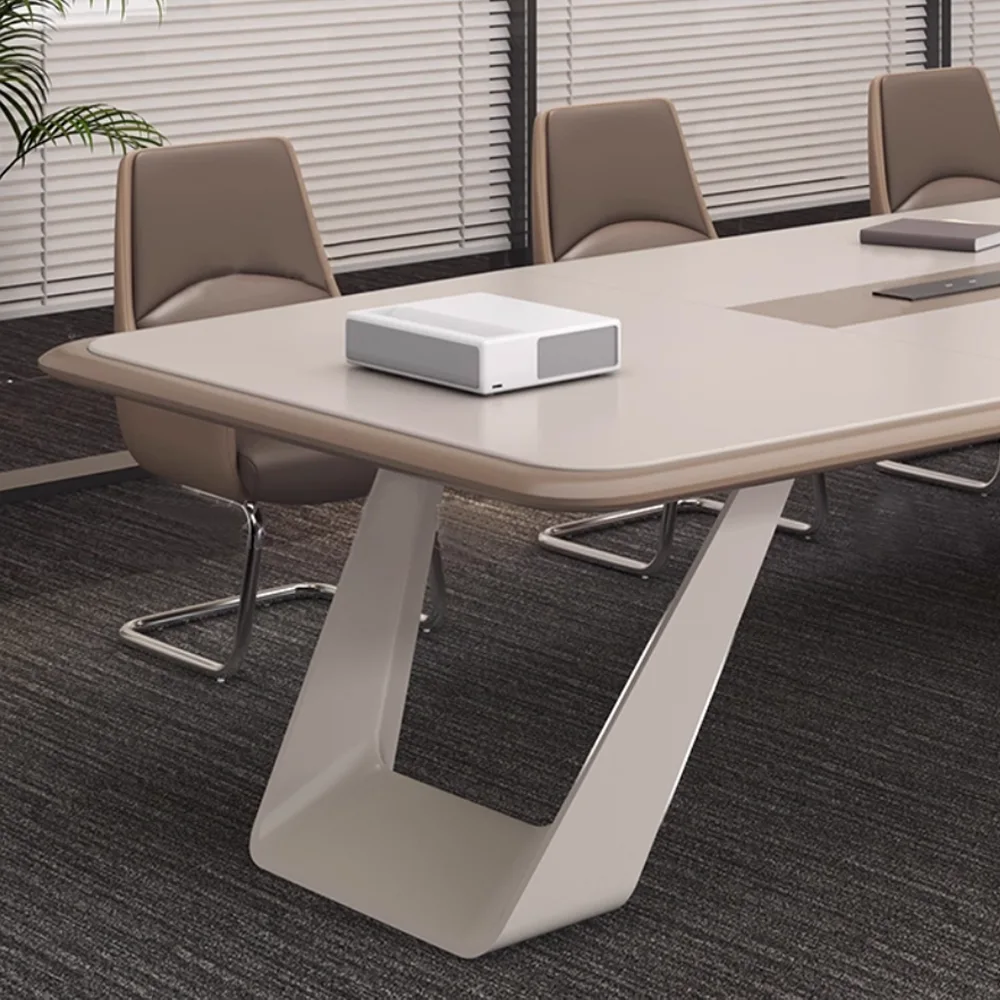 Modern Light Luxury Lacquer Conference Table
