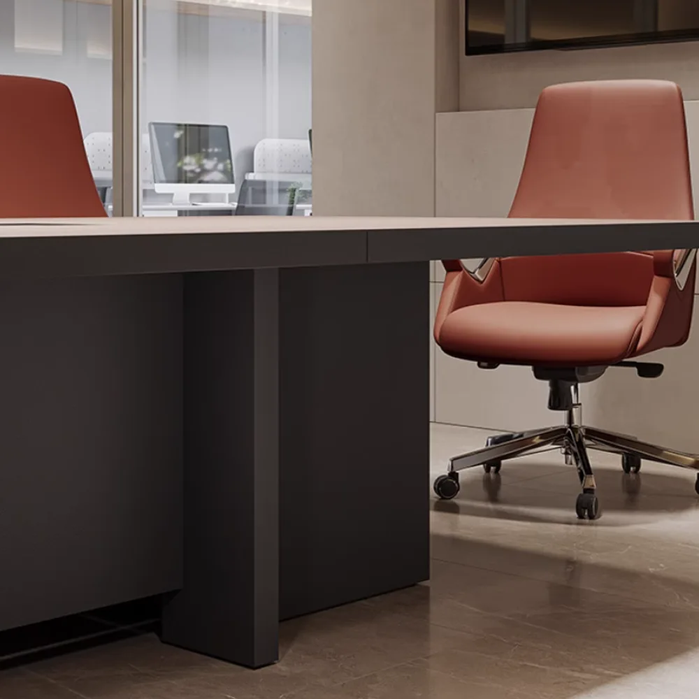 Modern Rectangular Thickened Conference Table