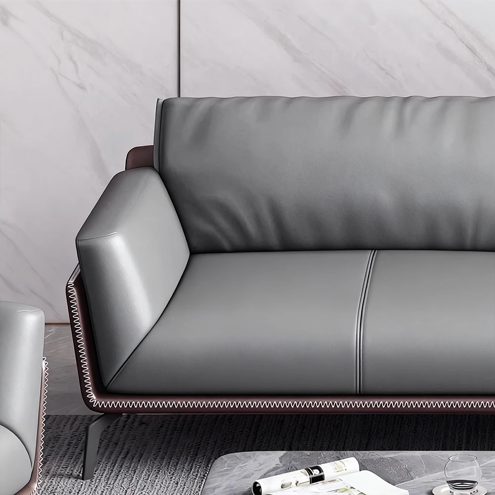 Simple Business Leather Sofa - Maoters Simple Business Leather Sofa - Maoters
