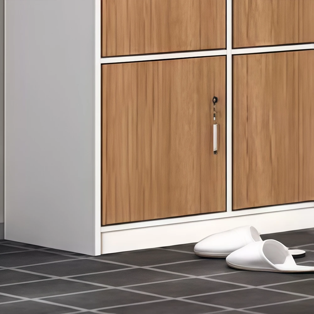 Bathroom Gym Wooden Locking Locker