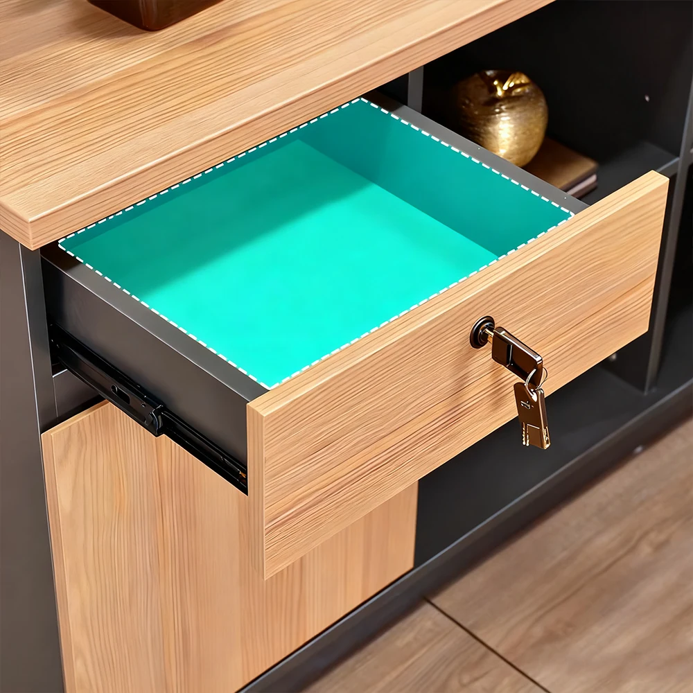 L-Shape Corner Desk Executive Office Desk Computer Table