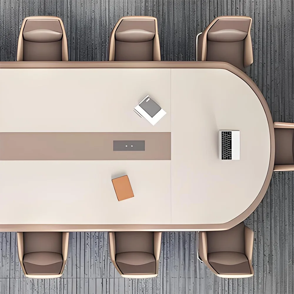 Modern Long Conference Table - Simple Design