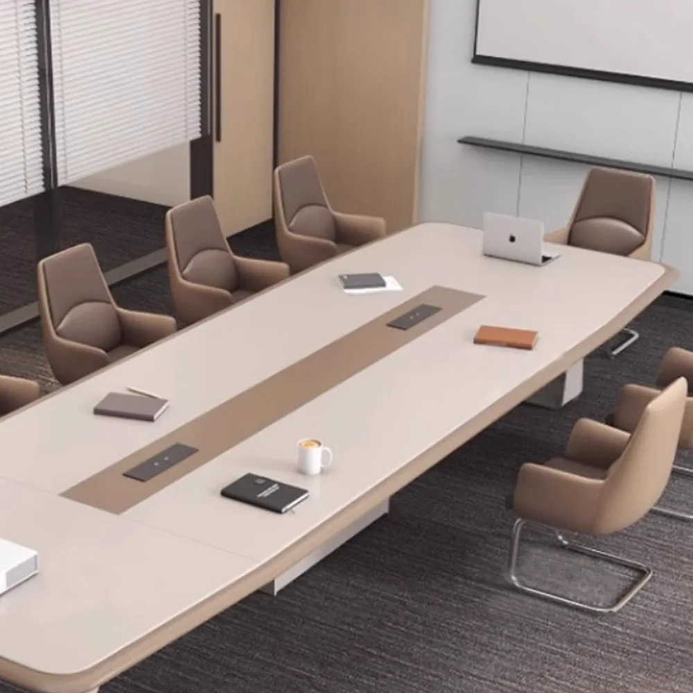 Modern Light Luxury Lacquer Conference Table