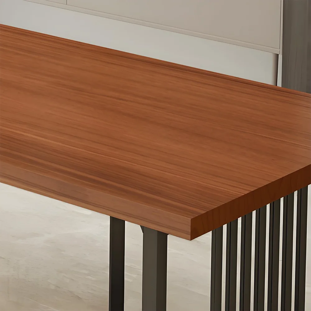 Nordic Modern Solid Wood Conference Table  Industrial Style Office Long Table