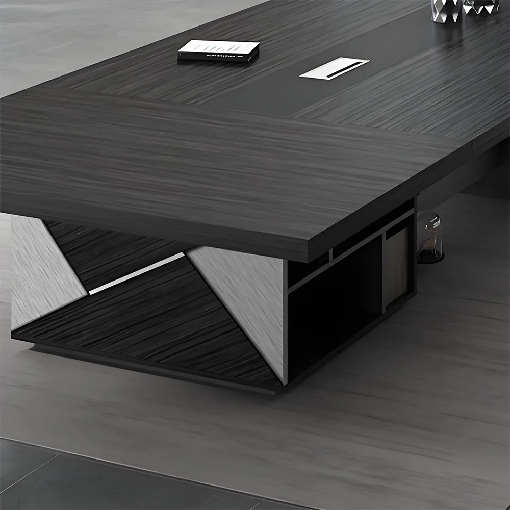 Modern Solid Wood Conference Table - Top Negotiation Choice