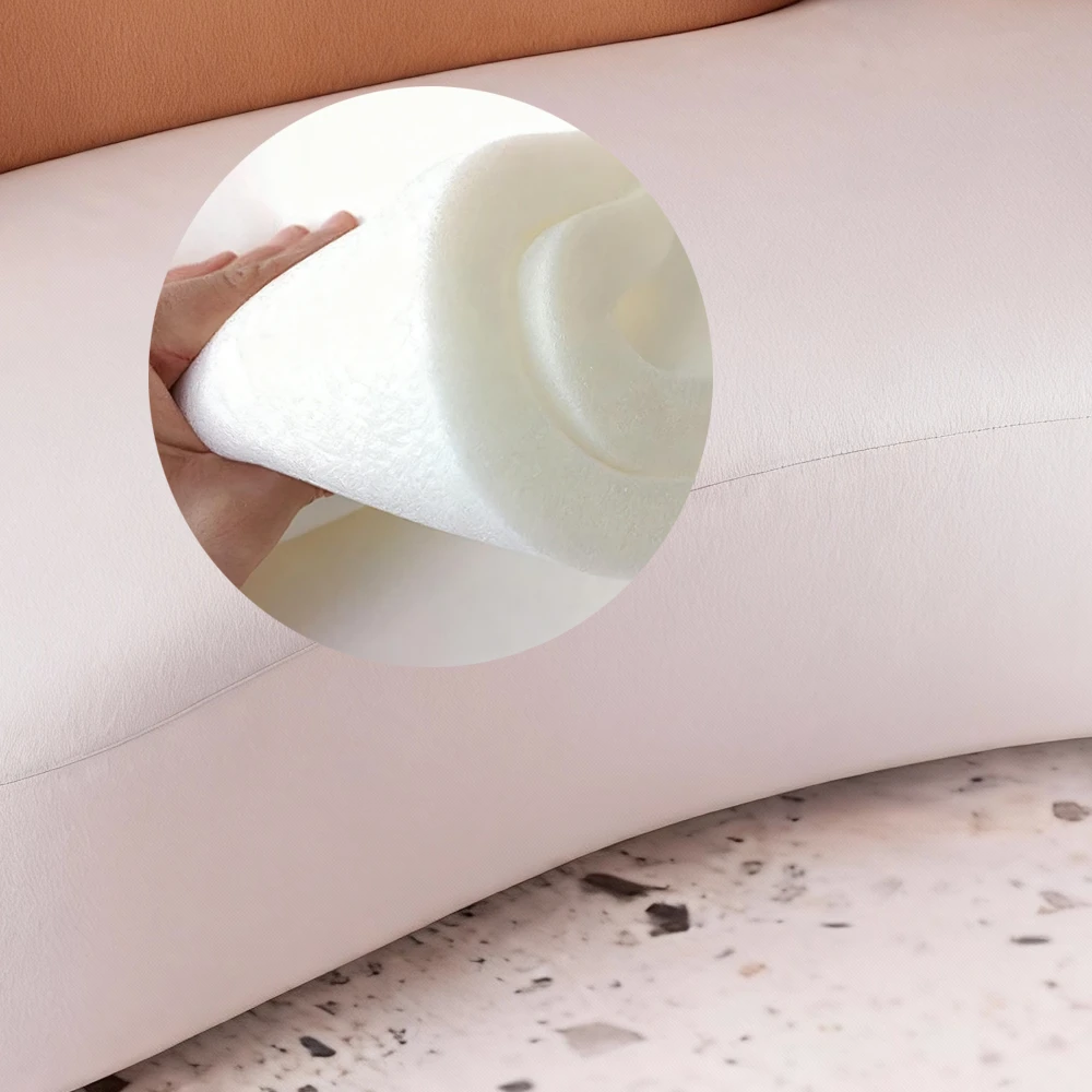 Nordic Patchwork Curved Two Seater Sofa Chair