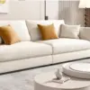 White Upholstered Performance Sofa - Maoters