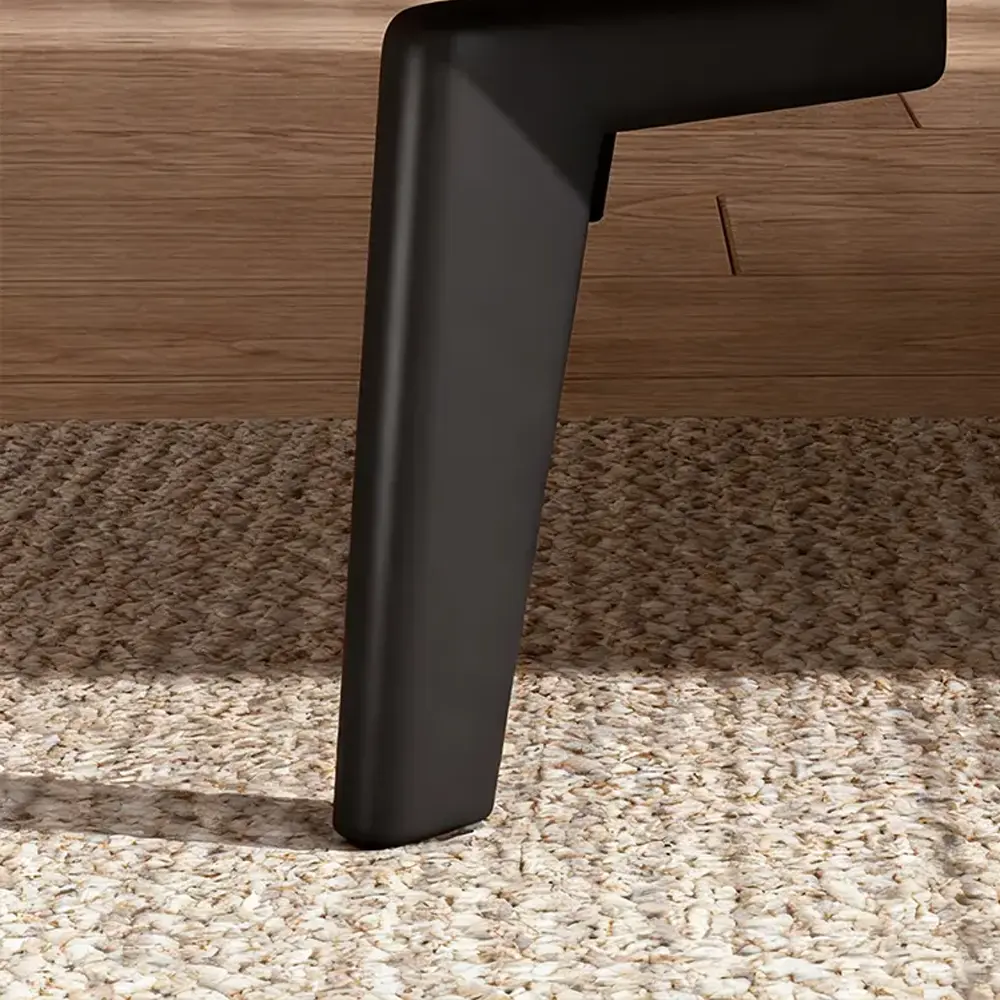 Luxury Leather Office Sofa - Compact Casual Orange