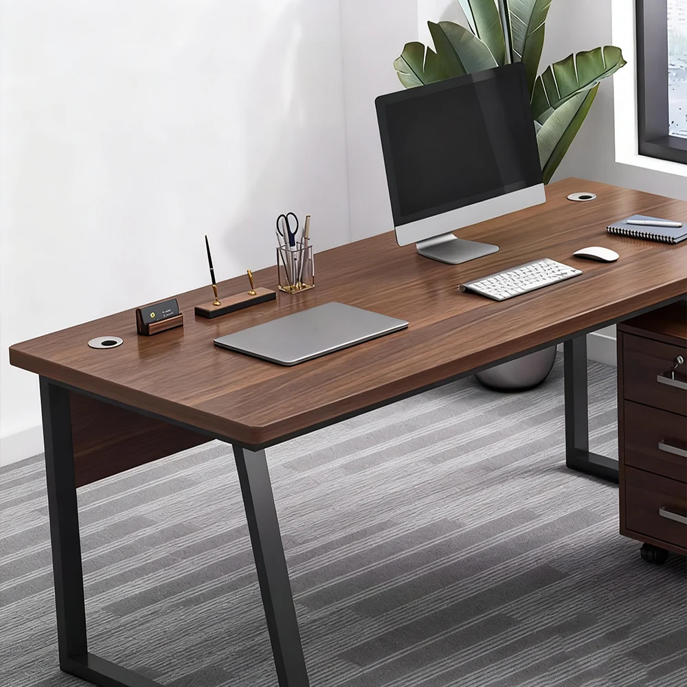 Compact & Simple Computer Desk for Senior Management