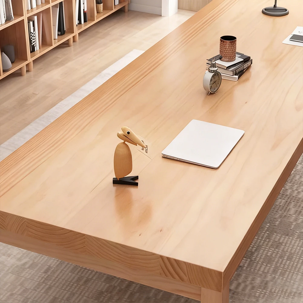 Elegant Solid Wood Minimalist Conference Table - Maoters Elegant Solid Wood Minimalist Conference Table - Maoters