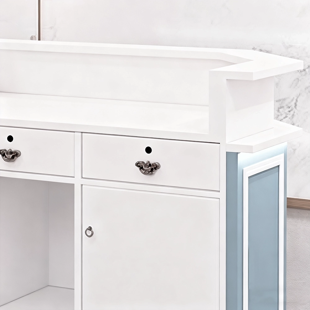 Rectangle Engineered Wood Reception Desk Rectangle Engineered Wood Reception Desk