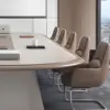 Modern Long Conference Table - Simple Design