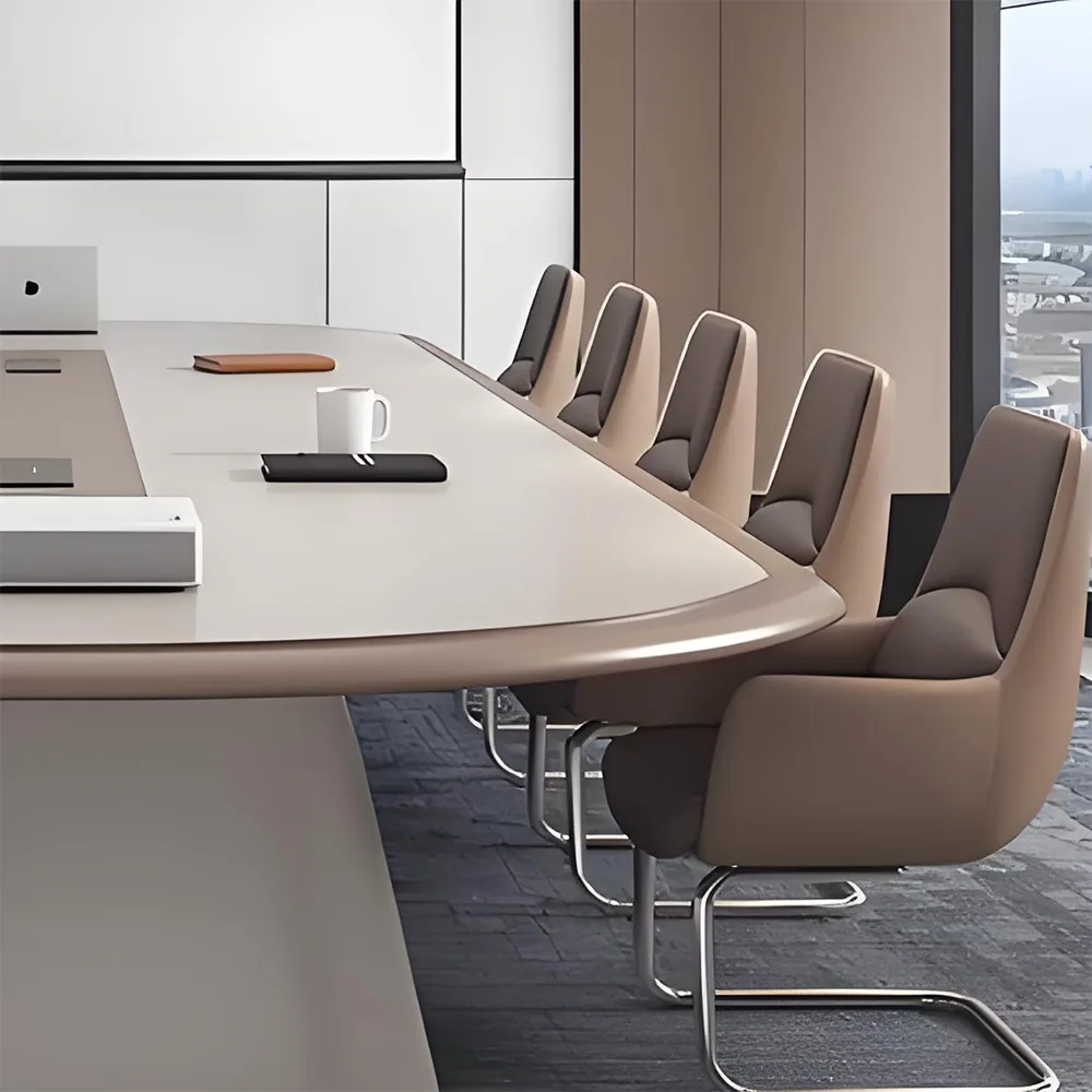 Modern Long Conference Table - Simple Design
