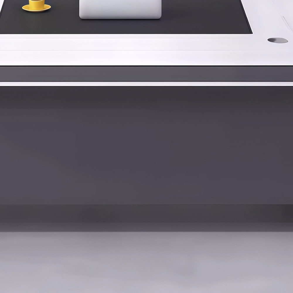 Modern Minimalist Curved Executive Desk