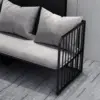 Leisure Industrial Iron Sofa - Gray