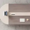 Light Luxury Conference Table - Simple Modern Oval