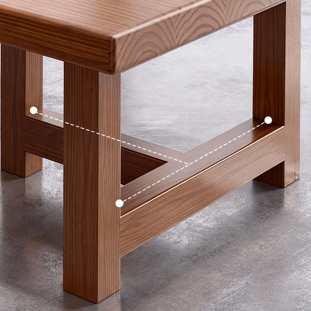 Long Rustic Wooden Conference Table - Maoters