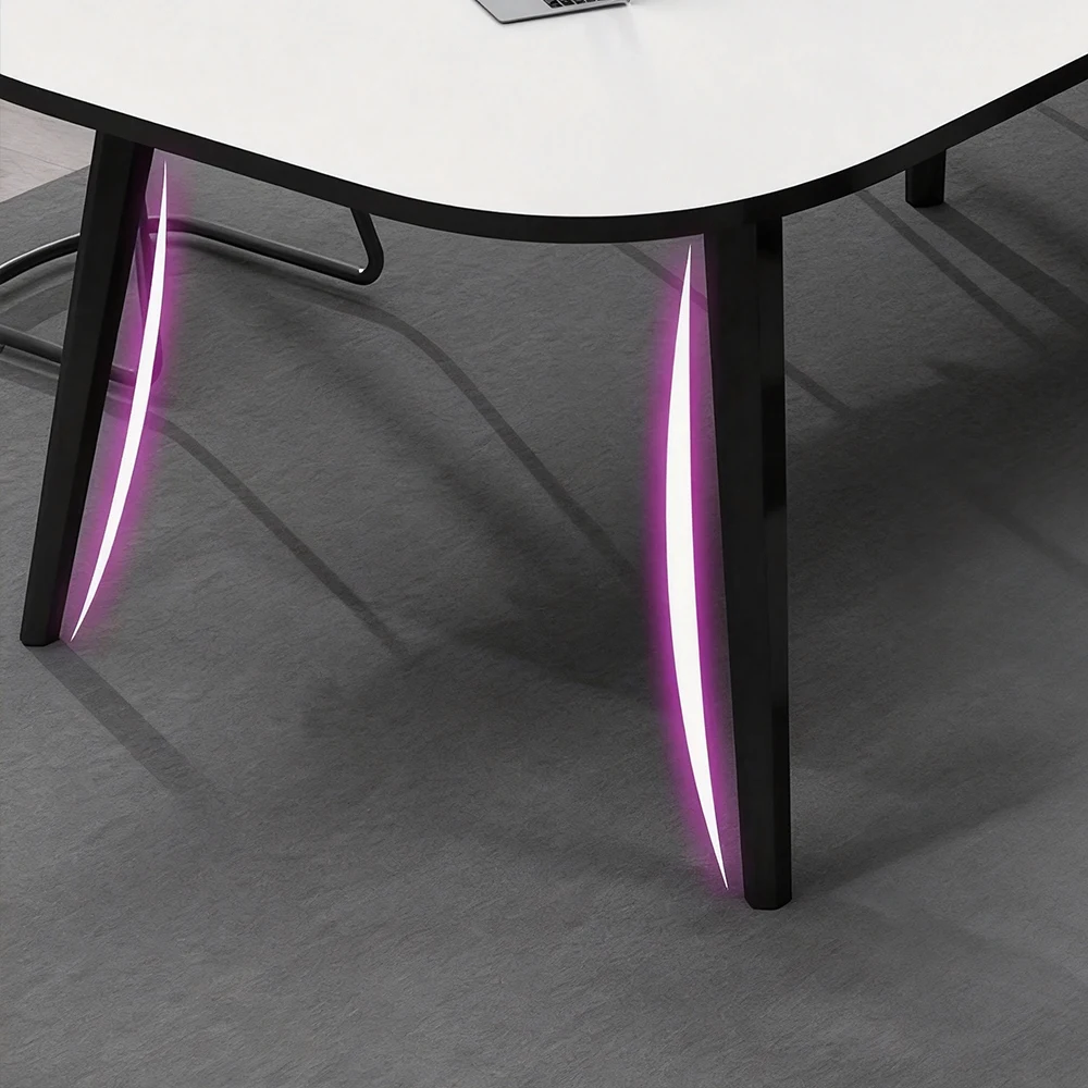 Minimalist Small Oval Conference Table - Office Desk