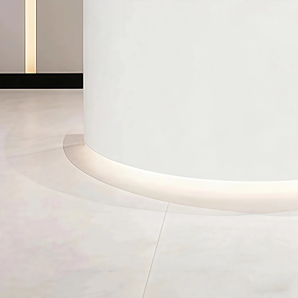 White Reception Counter LED with Lights White Reception Counter LED with Lights