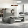 Modern Luxury Banquette Office Desk