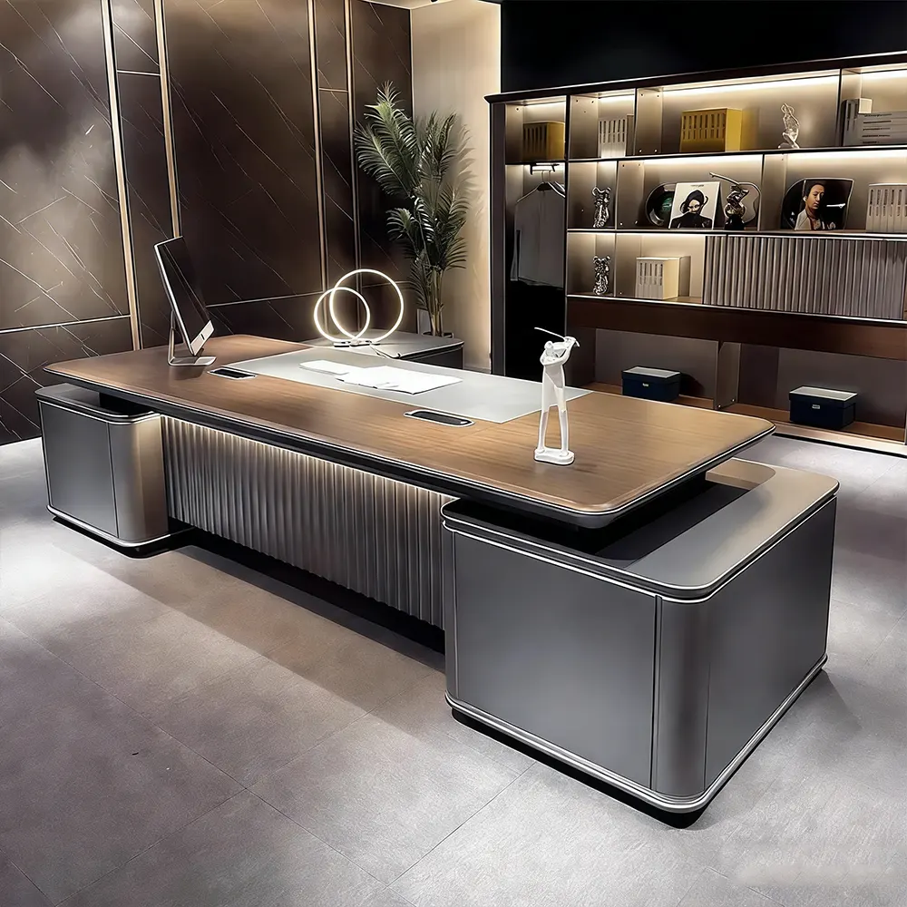 Modern Luxury Lacquered Executive Desk - Maoters