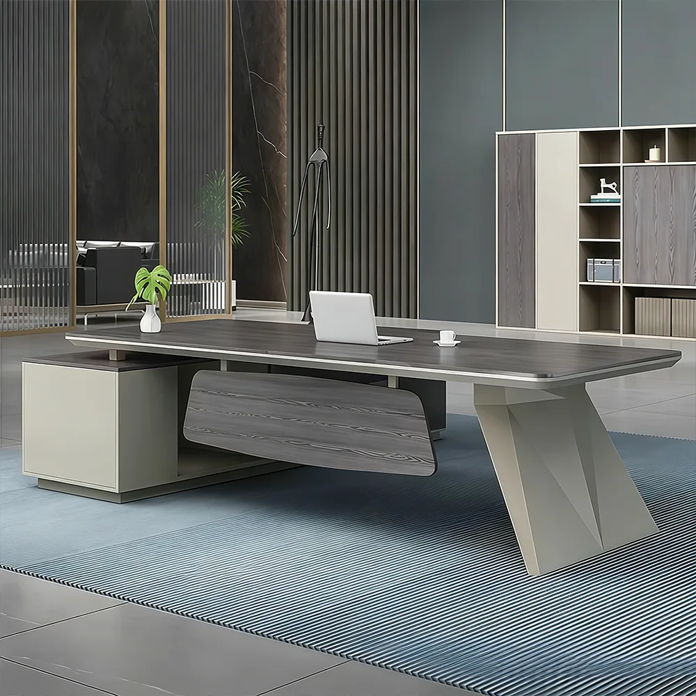 Modern Minimal Manager Desk and Chair Set Modern Minimal Manager Desk and Chair Set