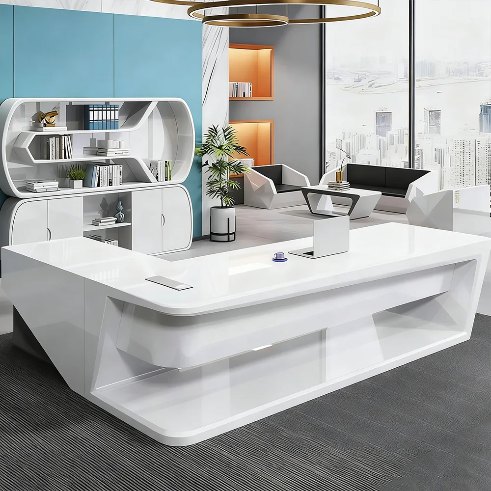 Innovative  Stylish Lacquered Executive Desk