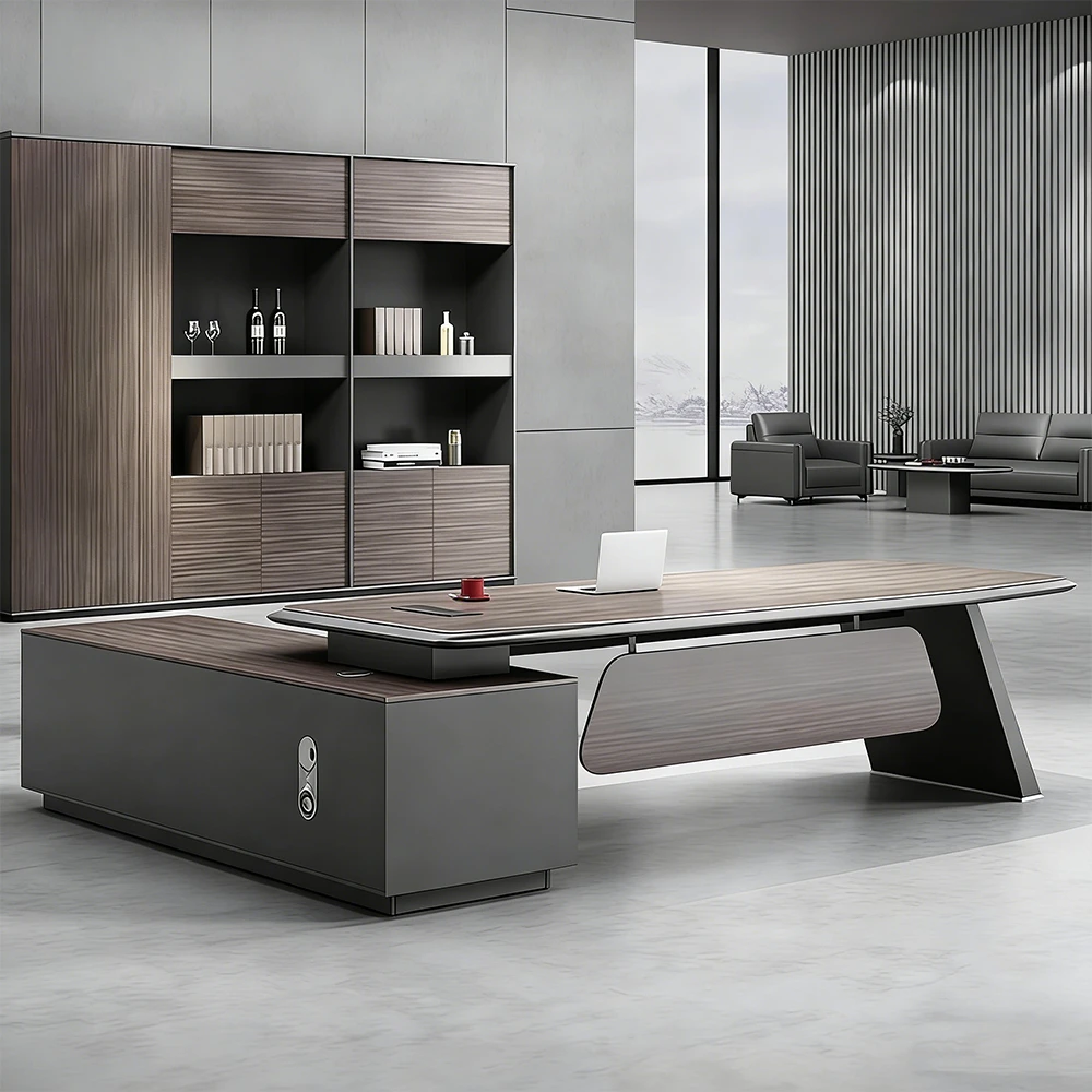 Lacquered Laminate Executive Desk - Maoters Lacquered Laminate Executive Desk - Maoters