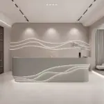 Reception Counter Cashier Desk - Classified Storage