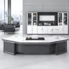 Modern Minimalist Curved Executive Desk
