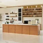 Coffee Shop Checkout Counter Vintage Industrial Style Bar