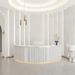 Simple Modern Round Bar Cashier Table - Maoters