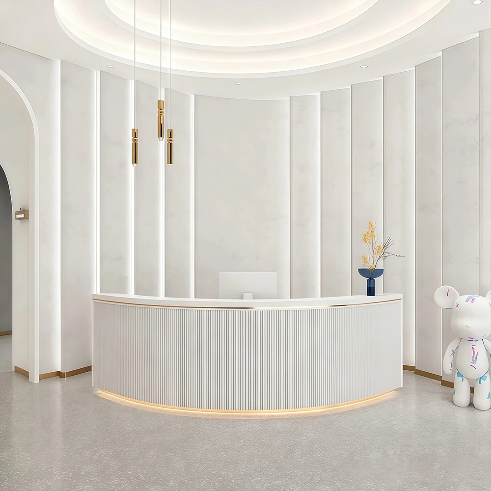 Simple Modern Round Bar Cashier Table - Maoters