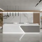 Simple Lacquer Reception Desk - Beauty & Bar