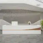 Modern Simple Reception Desk - Sleek Lacquer Finish