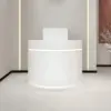 White Reception Counter LED with Lights White Reception Counter LED with Lights